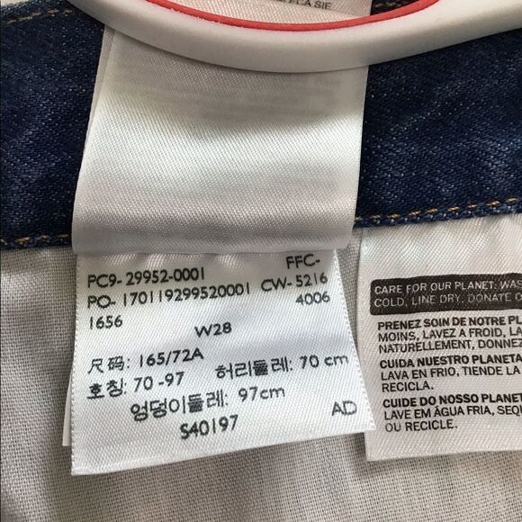 Levi’s Denim Mini Skirt Blue Front Zip Denim Mini Skirt Size 28 - Picture 9 of 10